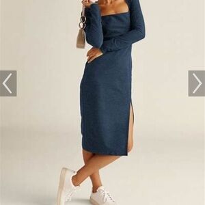 Beyond Yoga Spacedye Impress Midi Dress - Midnight Green Heather / S